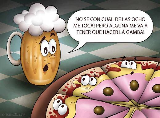 Pizza y birra