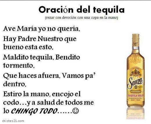 Oración al tequila