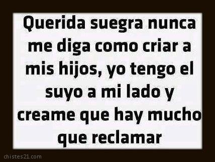 Para la suegra