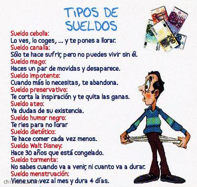 Tipos de sueldo