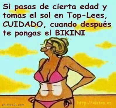 Cuidado cuando tomas sol