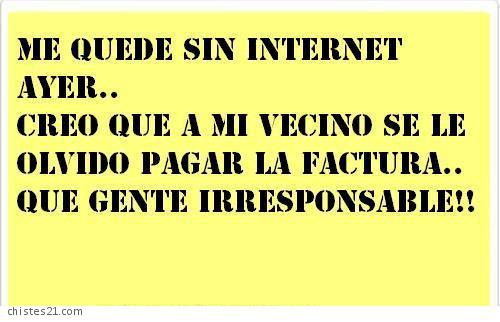 Sin internet 