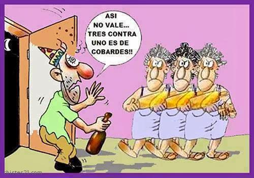 Tres contra uno