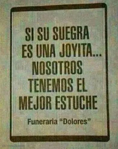 Aviso de una funeraria