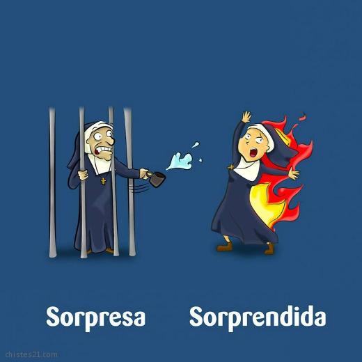 Sorpresa y sorprendida