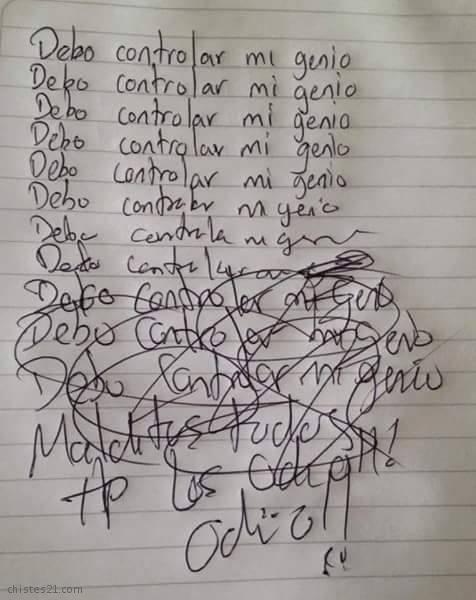 Controlar el mal genio