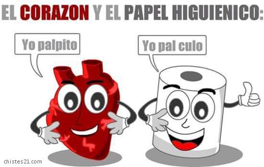 El corazón y el papel higiénico