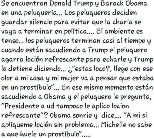 Trump y Obama