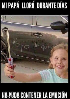 Papá emocionado