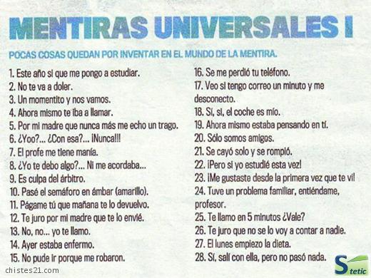 Mentiras universales