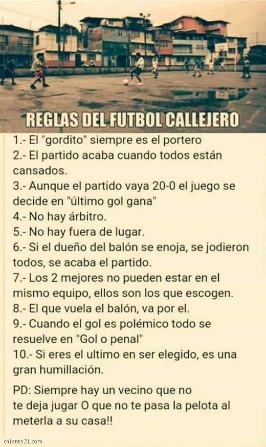 Reglas del Fútbol callejero