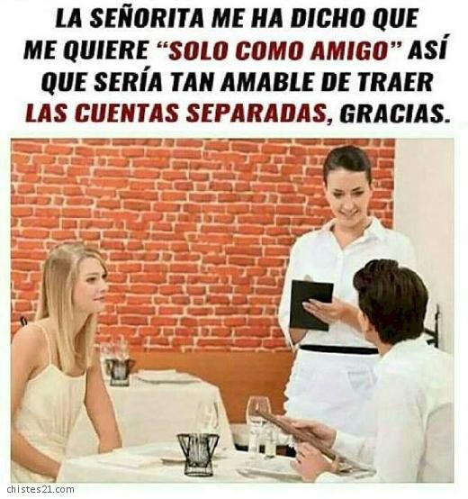 Solo como amigo