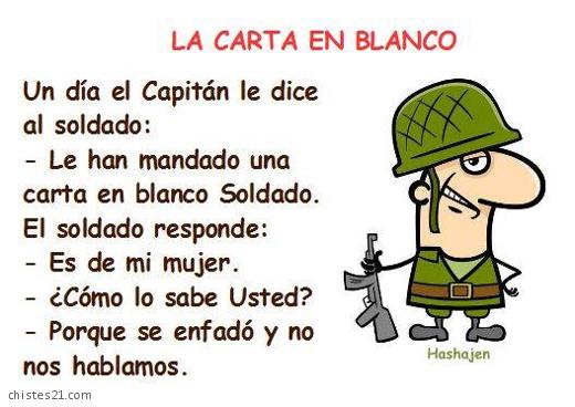 Carta en blanco