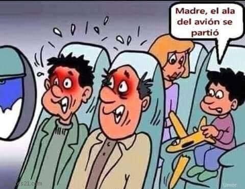 Se partió el avión 